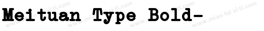 Meituan Type Bold字体转换